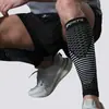 Protección para Pantorrillas Deportivas Calcetines de Compresión para Correr Fútbol Alta Elasticidad Transpirables Extensos Antideslizantes Equipo de Protección Compresión de Pantorrillas Mangas para Piernas