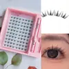 Pestañas Postizas Más Vendidas Set de Pegamento para Comercio Exterior Ratón Feliz Ligero Estilo Original Grueso Denso Sección de Pestañas Rizador