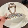 Pinza para el Cabello de Acrílico con Cristales de Colores para Mujer, Estilo de Alta Gama para la Parte Trasera de la Cabeza, Accesorio para el Cabello Súper Elegante 2026, Pinza de Tiburón Grande