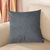 Fronha personalizada lisa e fresca de linho sintético, capa de almofada para sofá, fronha resistente ao desgaste para sala de estar e cabeceira de cama atacado