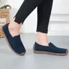 Zapatos Mocasines para Mujer de Piel de Ante Slip on Mocasines Zapatos Planos Transpirables Ligeros Zapatos Náuticos