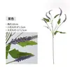 Planta Verde Artificial de una Sola Rama Flor de Hibisco Roja, Flores Artificiales, Adornos para Decoración del Hogar, Arreglo de Escena, Accesorios para Fotografía, Flores Falsas Decorativas