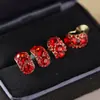 Presilhas de Orelha Retro Coreanas Sem Furo para Mulheres, Coloridas Super Brilhantes Outono e Inverno Exquisite Full Diamond de Alta Qualidade Sem Dor Brincos de Bobina de Mosquito