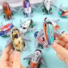 Mini Avião de Brinquedo Modelo de Liga Miniatura Infantil Puxa para Trás Folha de Ferro Metálica Deslizante Artificial Pequeno Avião de Passageiros Barraca de Rua Atacado