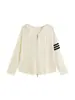 Cárdigan de punto con capucha reductor de edad talla grande estilo otoño 2026 talla grande estilo universitario ropa exterior casual top para mujer 25233