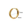 Brincos de Argola Brilhantes Círculo Europeu e Americano Simples e Modernos Aço Inoxidável Ouro 18K Real Brincos de Argola Brincos de Nicho Joias