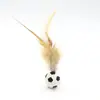 Pelota Juguete para Gato con Plumas Transfronteriza, Autoentretenimiento, Alivia el Aburrimiento, Pelota Juguete para Gato para Masticar Dientes, Pelota Juguete para Mascotas que No Se Puede Masticar en Pedazos