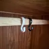 [Hongyuan] Expansão de Guarda-Roupa Gancho S de Plástico Tubo Redondo Sólido Tubo Quadrado Acessórios de Rack de Tubo de Aço Inoxidável Faixa Plana Colocação Sem Prego
