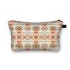 Bolsa de Cosméticos Estilo Étnico Vintage Poliéster Gran Capacidad Bolso de Mano Salida Portátil Almacenamiento de Cosméticos Lápiz Labial Bolsa de Lavado