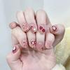 S160-Lazo Lindo Manzana Cereza Wear Armor Garra de Gato Humo Polen Transparente Removible Adhesivo de Manicura Armadura Prefabricada