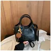 Bolso Cubo Retro de Moda para Mujer, Diseño de Nicho, Bolso de Mano para Salir, Textura Simple, Bolso Cruzado de Hombro Único