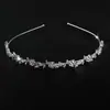 Diadema de Flor de Cristal Estilo Coreano para Novia y Boda para Mujer, Aleación Incrustada con Diamantes y Perlas Accesorios para el Cabello Diadema Joyería