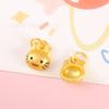 Sha Jin Guochao pequeno pingente caractere chinês panda Cereja liga gota óleo acessórios de joalheria pulseira diy pulseira corda material