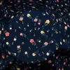 Algodón floral seda artificial algodón tela impresa vestido ropa tela fina verano pijama pantalones colcha fresca