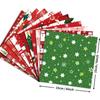 12 Folhas/Pacote Papel de Material de Natal, Papel Decorativo para Troca de Presentes, Papel Base, Pacote de Material para Recorte de Papel DIY de Árvore de Natal