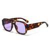 Gafas de Sol de Doble Puente Estilo Aviador, Moda Casual Transfronteriza, Protección UV, Estilo Europeo y Americano Personalizado, Adecuadas para Fotografía Callejera, Gafas de Sol para Celebridades de Internet