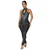 C7542 Moda Europea y Americana Transfronteriza Aliexpress Amazon Mono Elegante de Color Sólido con Diamantes Calientes Delgado de Gama Alta para Mujer