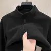 Directo de fábrica: Cárdigan de Polar O-Li, Chaqueta Casual de Cuello Alto, Chaqueta Gruesa Cálida de Otoño/Invierno para Hombre para Exteriores