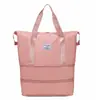 Bolsa de Viaje Expandible de Gran Capacidad, Cubierta Conveniente, Maleta de Ruedas, Viaje de Negocios de Corta Distancia, Bolsa de Tela Oxford para Mujeres Embarazadas