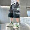 Shorts Cargo de Color Degradado para Niños Verano 2026 Estilo Nuevo Shorts Infantiles Streetwear Elegante para Niños Mayores Shorts de Verano a la Rodilla