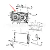 Adecuado para Jeep 07-17 Compass Importado Ensamblaje del Ventilador de Refrigeración del Radiador 68004051Aa