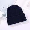 Gorro de Tricô Grosso Transfronteiriço, Gorro de Tricô Listrado, Gorro de Inverno Espesso Unissex, Gorro de Tricô para Cabeça Grande, Gorro de Tricô Feminino em Estoque