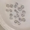 Decoraciones para Uñas con Pedrería Acabado Blanco K9, Pedrería Ovalada sin Base Hielo Azúcar Deslumbrante de Alta Gama, Accesorios de Pedrería para Uñas de Lujo Ligero