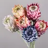 Flores Artificiais Cardo Nórdico Arranjo Floral Estilo Europeu com Flores para Decoração de Sala de Estar, Loja de Enxovais, Flor de Bodhi, Flor Imperial, Flores Artificiais