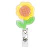 Verão Acrílico Glitter Borboleta Flor Puxador Fácil Giratório Crocodilo Clipe Carretel de Crachá Fivela de Identificação Fivela de Puxar Fácil