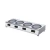 Estufa Eléctrica Cerámica Personalizada de Múltiples Cabezales y Seis Quemadores para Uso Comercial, Estufa de Olla Caliente de Alta Potencia 380V para Hot Pot Picante, Adecuada para Comedores y Mercados Nocturnos