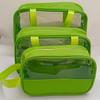 Yulang Bolsa de cosméticos portátil Conjunto de três peças Armazenamento de banho de viagem portátil de grande capacidade Bolsa Lavagem de natação à prova d'água Bolsa