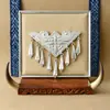 Accesorios de imán para refrigerador de la etnia Miao, piezas estilo chino de fénix y mariposa imitación plata, estilo étnico de plata Miao de nicho, pavo real, área escénica de Guizhou
