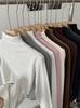 Omalai Camiseta de Manga Larga Fina de Terciopelo Ajustada con Cuello Alto para Mujer Capa Base Invierno 5196