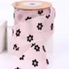 Patrón de Corazón de Melocotón de Puntos Flor de Ciruelo Mariposa Flocado Cinta de Nieve Cinta de Hilo de Nieve Accesorios para el Cabello Empaque de Flores Flor para Zapatos Cinta para Sombrero de Paja