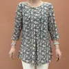 Camiseta Impresa de Manga Tres Cuartos Elegante con Cuello Redondo, Venta Caliente 2026 Moda de Verano, Transmisión en Vivo de Dropshipping Original