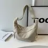 Bolsa Nova de Lona Transfronteiriça Feminina para o Trabalho Transversal Bolsa Bolinho Grande Capacidade Bolsa de Ombro Produtos de Fábrica Atacado Versátil
