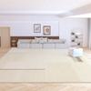 Alfombra de Felpa Silenciosa Estilo Japonés para Hogar Estilo Crema Sala de Estar Alfombra Completa Alfombra para Dormitorio Alfombra de Noche Alfombra para Sofá Mesa de Centro
