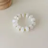 Pulsera elástica de cuentas planas estilo vintage europeo y americano para mujer, pulsera de resina superventas transfronteriza, joyas y accesorios para la mano