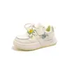 Tenis casuales para niña, nueva colección otoño 2026, modernos y cómodos para niños, transpirables, con diseños de caricaturas, suelas suaves y parte superior de piel, adecuados para estudiantes