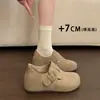 Zapatos Birkenstock completamente cerrados para aumentar la altura interna de personas bajas para mujer Otoño 2026 suela gruesa slip-on Birkenstock zapatos individuales mocasines de principios de primavera