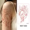 Nuevas Pegatinas de Tatuaje Temporales Mate de Flor de Mariposa Impermeables y a Prueba de Sudor Cubre Cicatrices Tatuaje Realista Flor de Tatuaje Brazo Espalda Tatuaje de Simulación
