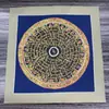 Pintura Pendurada Hotong Pintada à Mão com o Mantra de Seis Caracteres Tang 26*26 Núcleo de Cartão