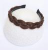 Diadema con trenza espiga de pescado Kony Wig para mujer, Clip para el pelo trenzado que aumenta la altura, Nuevo estilo 2025