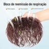 Topete de Cabelo para Cobrir Cabelos Grisalhos, Peça de Peruca de Cabelo Real para Mulheres, Extensões de Cabelo, Permanente de Milho, Cabelo Cacheado Volumoso para Cobrir Cabelos Grisalhos