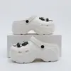 Moda Verão Banheiro Antiderrapante Fashion Simples Desenho Animado Respirável Meio Abertos Sapatos Fofos Salto Alto Tamancos Leves
