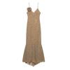 Para Exportación Ropa de Mujer 2025 Nuevo Estilo de Verano Decoración de Flores Francesas Look Adelgazante Vestido de Tirantes de Lunares para Mujer