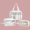 Bolsa de Lavado con Separación Seco y Húmedo Bolsa Cosmética de PVC Translúcido Mate Gran Capacidad Impermeable de Alto Nivel Bolsa de Almacenamiento y Fidelidad