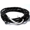 Joyería Estilo Marina Europea y Americana Miansai Ancla Gancho de Pesca Vintage Pulsera Tejida Unisex Pulsera de Ancla