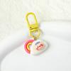 Nuevo llavero de dibujos animados con colgante, bonito y atractivo accesorio para mochila de niña, regalo para estudiantes, colgante de joyería al por mayor