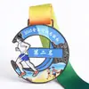 Medalha de corrida, medalha de ouro de finisher de maratona da cidade, medalha comemorativa de evento de corrida de trilha, medalha de metal personalizada